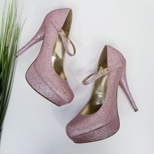 Steve Madden 'Valeri' Glitter Platform Heels